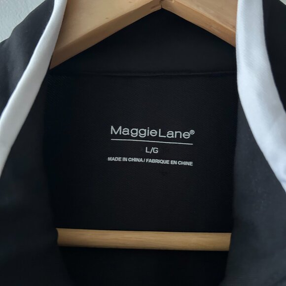 Maggie Lane Black and White Full Zip Jacket - Size L - Picture 3 of 4